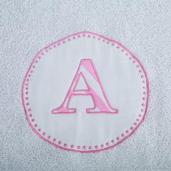 Alphabet Pink Hand Towel
