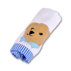 RL Bear Blue Face Towel
