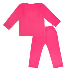 Donut Pink Fleece Night Suit