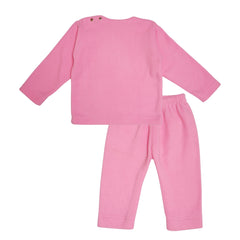 Ice Cream Pink Fleece Night Suit