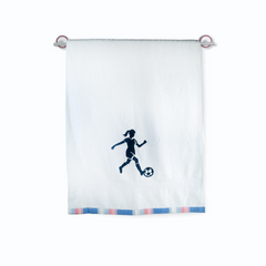 Footballer Girl Bath Towel