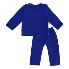 Balls Blue Fleece Night Suit