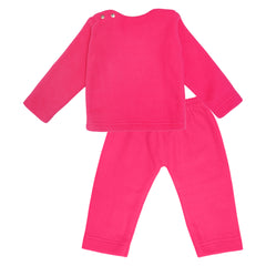 Peppa Dark Pink Fleece Night Suit