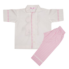 Pink Elephant Cotton Night Suit