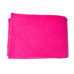 Plain Dark Pink Sherpa Blanket