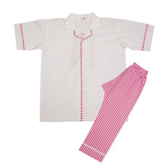 RL Bear Pink Cotton Night Suit