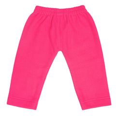 Penguin Dark Pink Fleece Night Suit