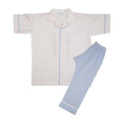 RL Bear Blue Cotton Night Suit
