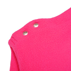 Llama Dark Pink Fleece Night Suit
