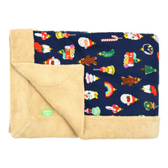 Dark Blue Sherpa Blanket