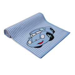 Blue Car Cotton Wrap Sheet