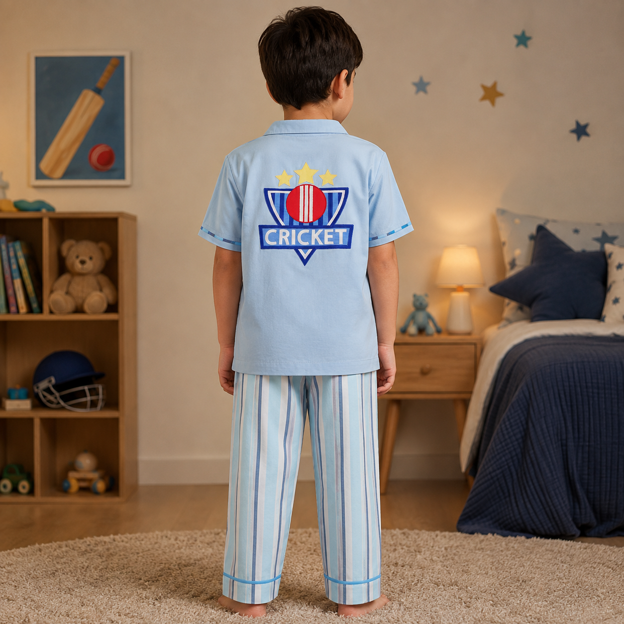 Cricket Cotton Night Suit