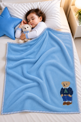 RL Bear Boy Fleece Blanket