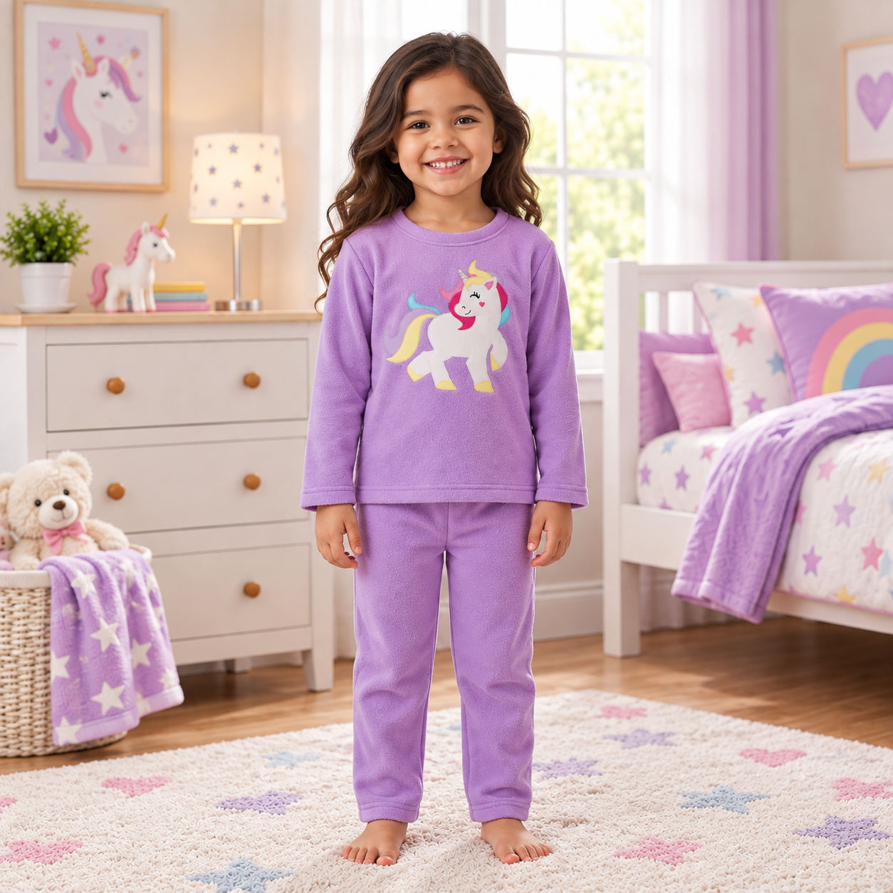 Unicorn Fleece Night Suit