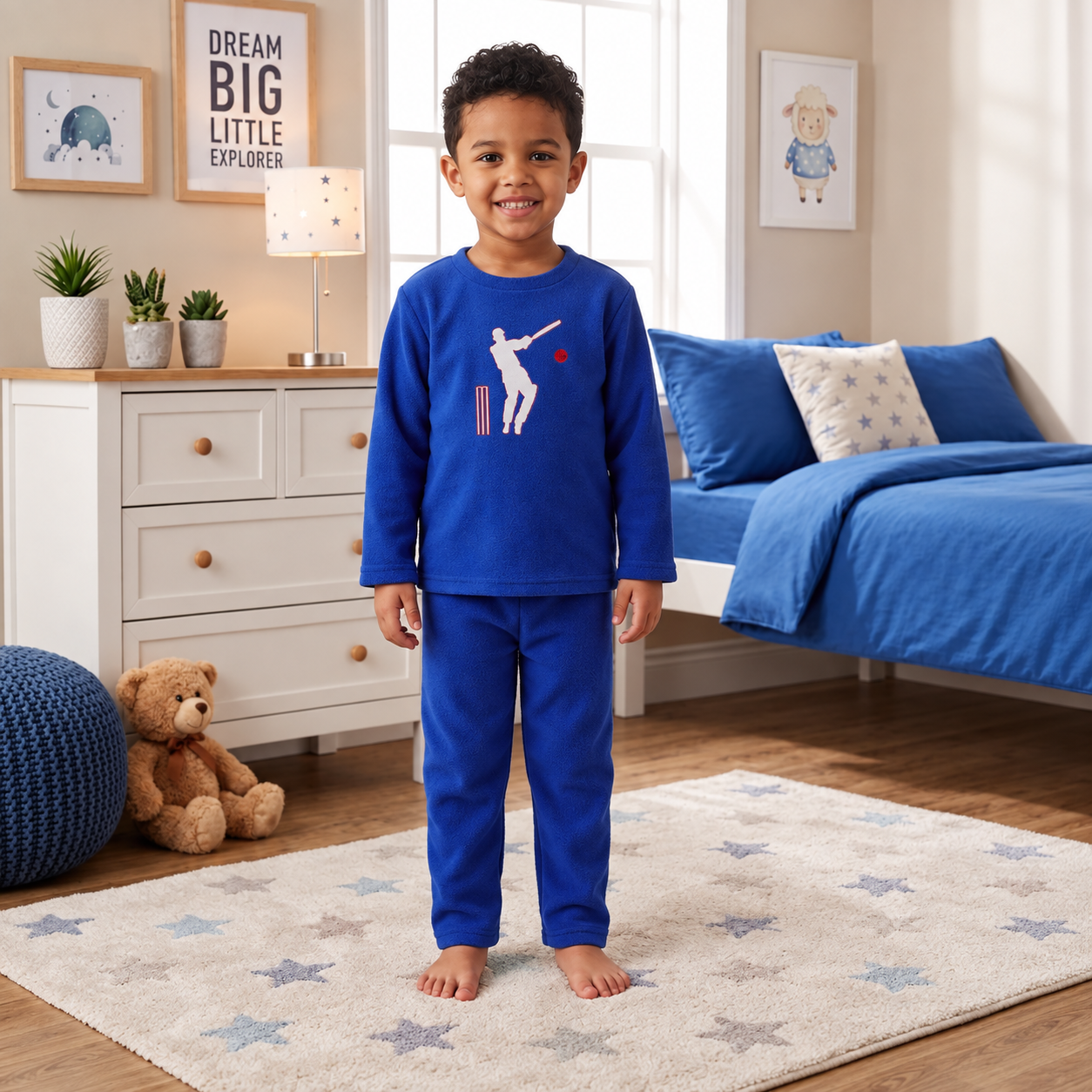 Cricket Fleece Night Suit
