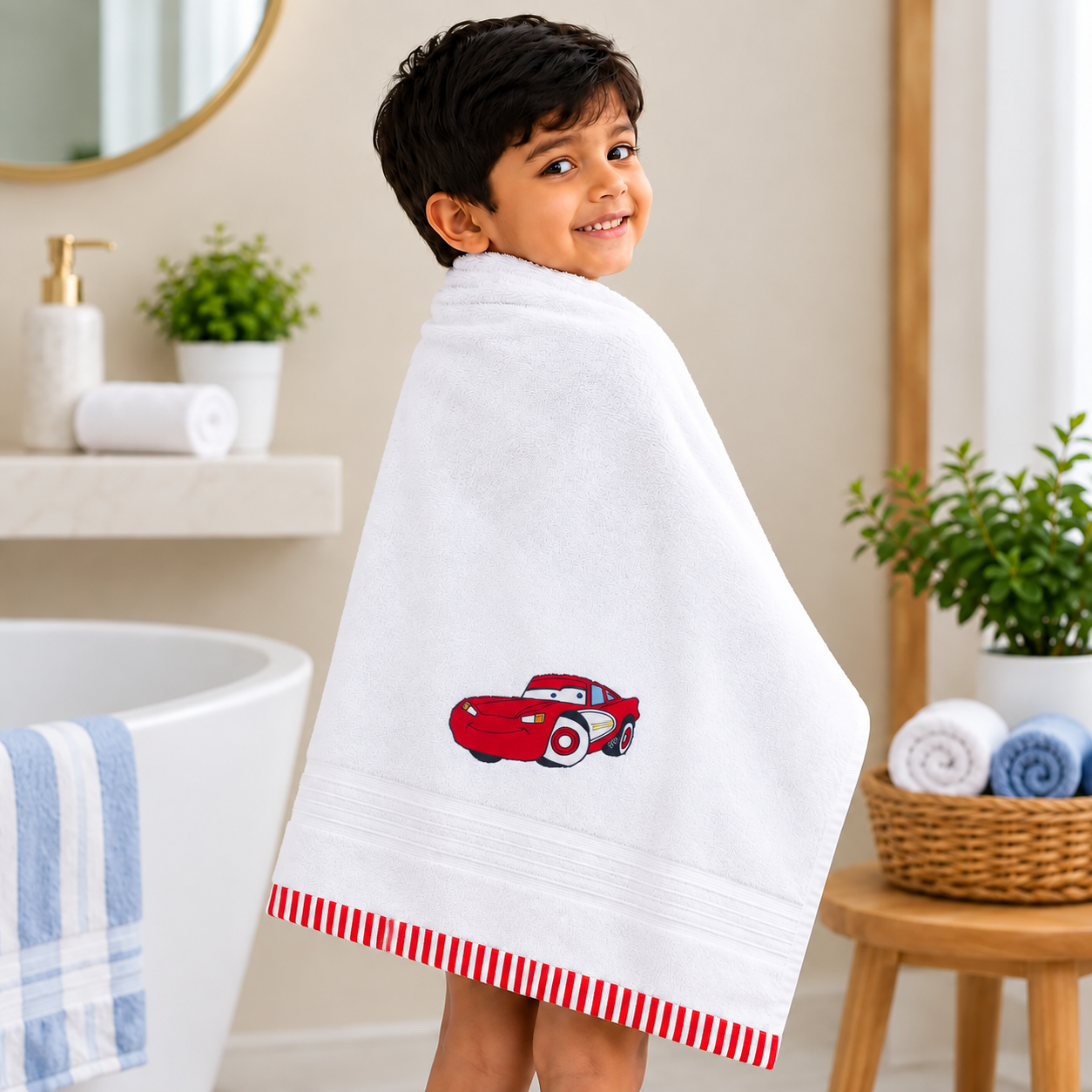 Red Car Bath Towel