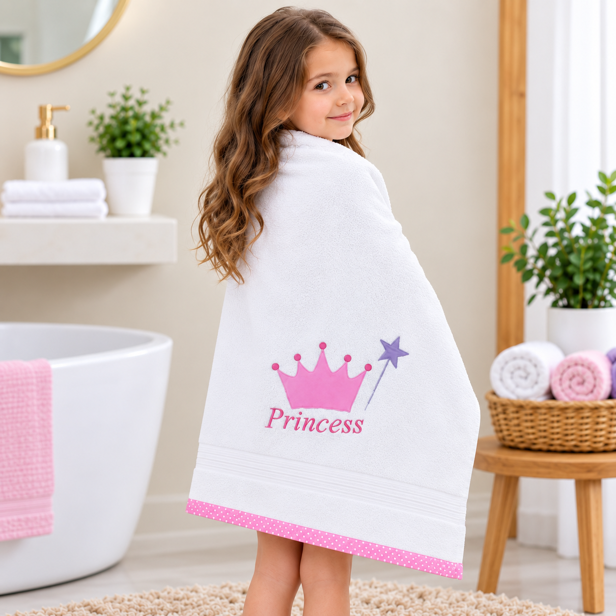 Princess Wand Bath Towel