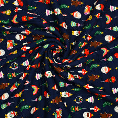 Dark Blue Sherpa Xmas Blanket