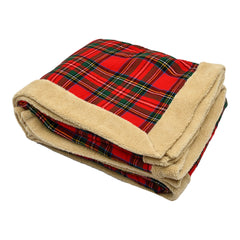 Red Check Sherpa Blanket