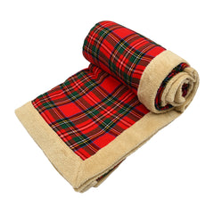 Red Check Sherpa Blanket