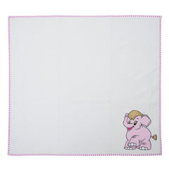 Elephant Pink Fleece Blanket