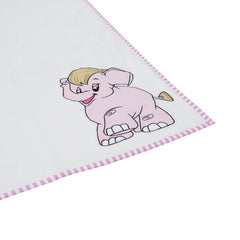 Elephant Pink Fleece Blanket