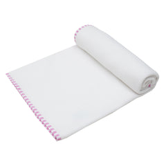 Elephant Pink Fleece Blanket