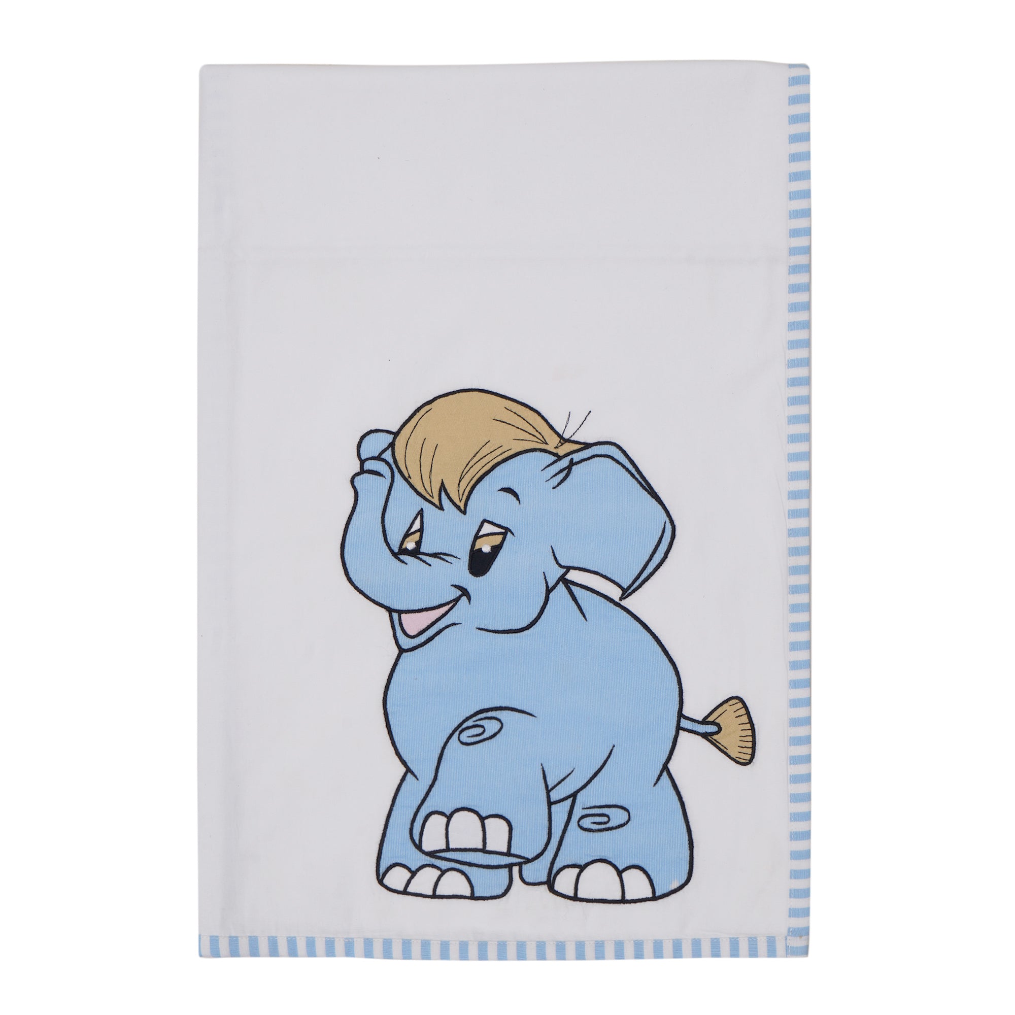 Elephant Blue Cotton Wrap Sheet