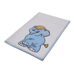 Elephant Blue Cotton Wrap Sheet
