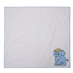 Elephant Blue Cotton Wrap Sheet