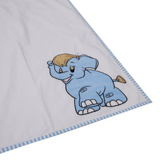 Elephant Blue Cotton Wrap Sheet