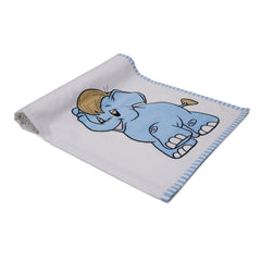 Elephant Blue Cotton Wrap Sheet