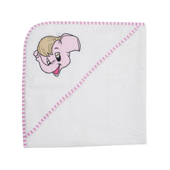 Pink Elephant Infant Hooded Towel