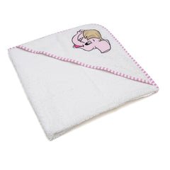 Pink Elephant Infant Hooded Towel