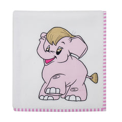 Elephant Pink Fleece Blanket