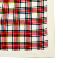 Red and White Check Sherpa Blanket