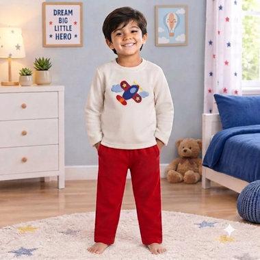 Aeroplane Fleece Night Suit