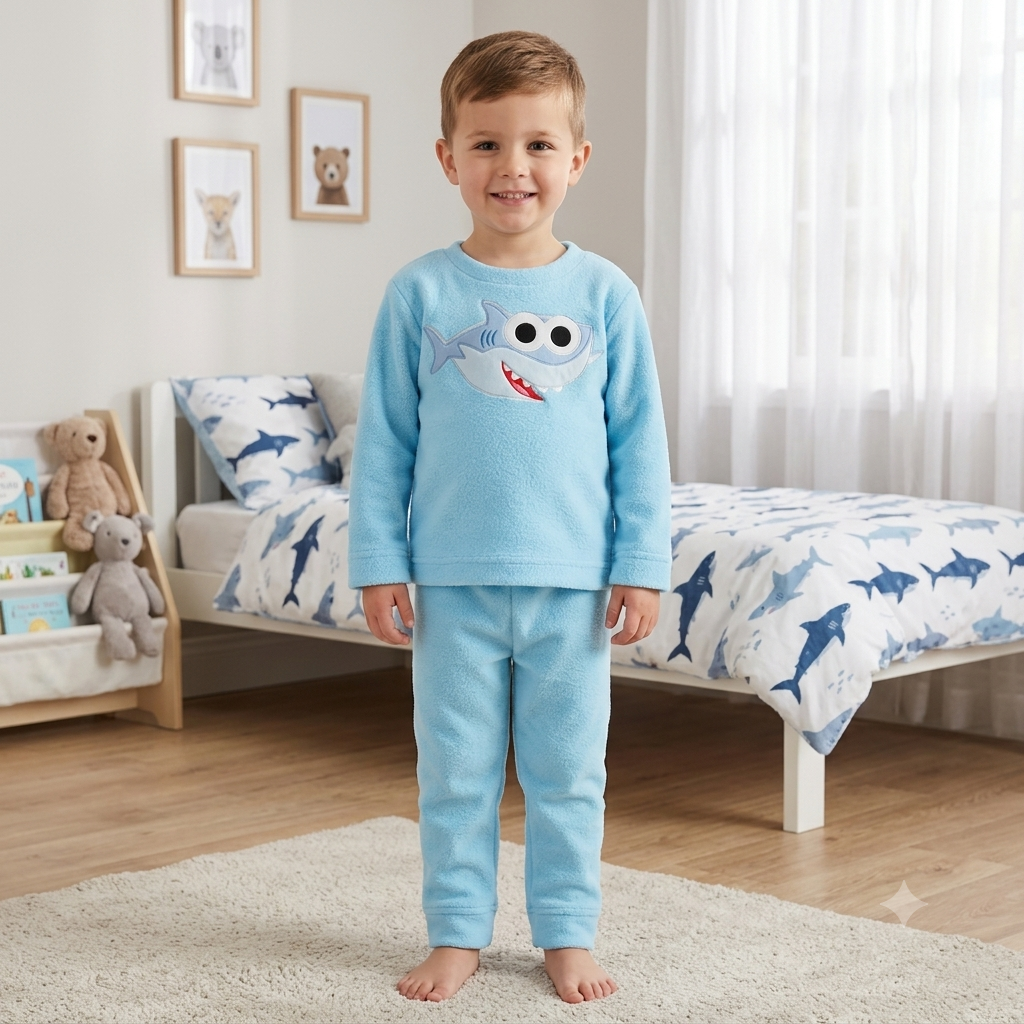 Shark Fleece Night Suit