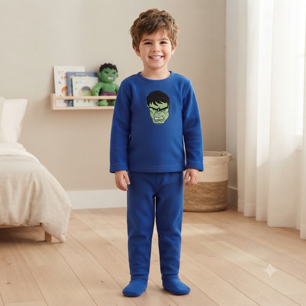 Hulk Fleece Night Suit