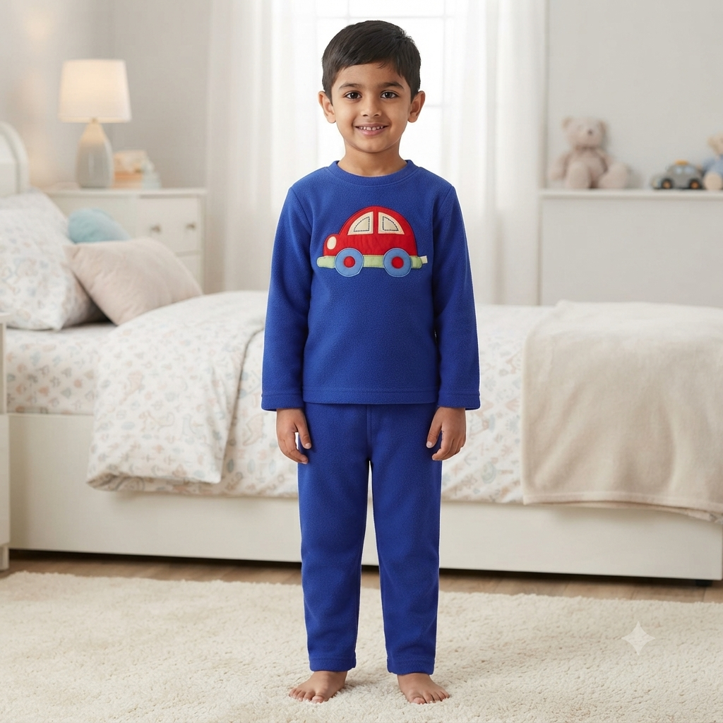 Toy Car Fleece Night Suit