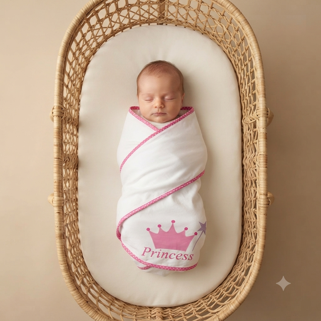 Princess Wand Cotton Wrap Sheet