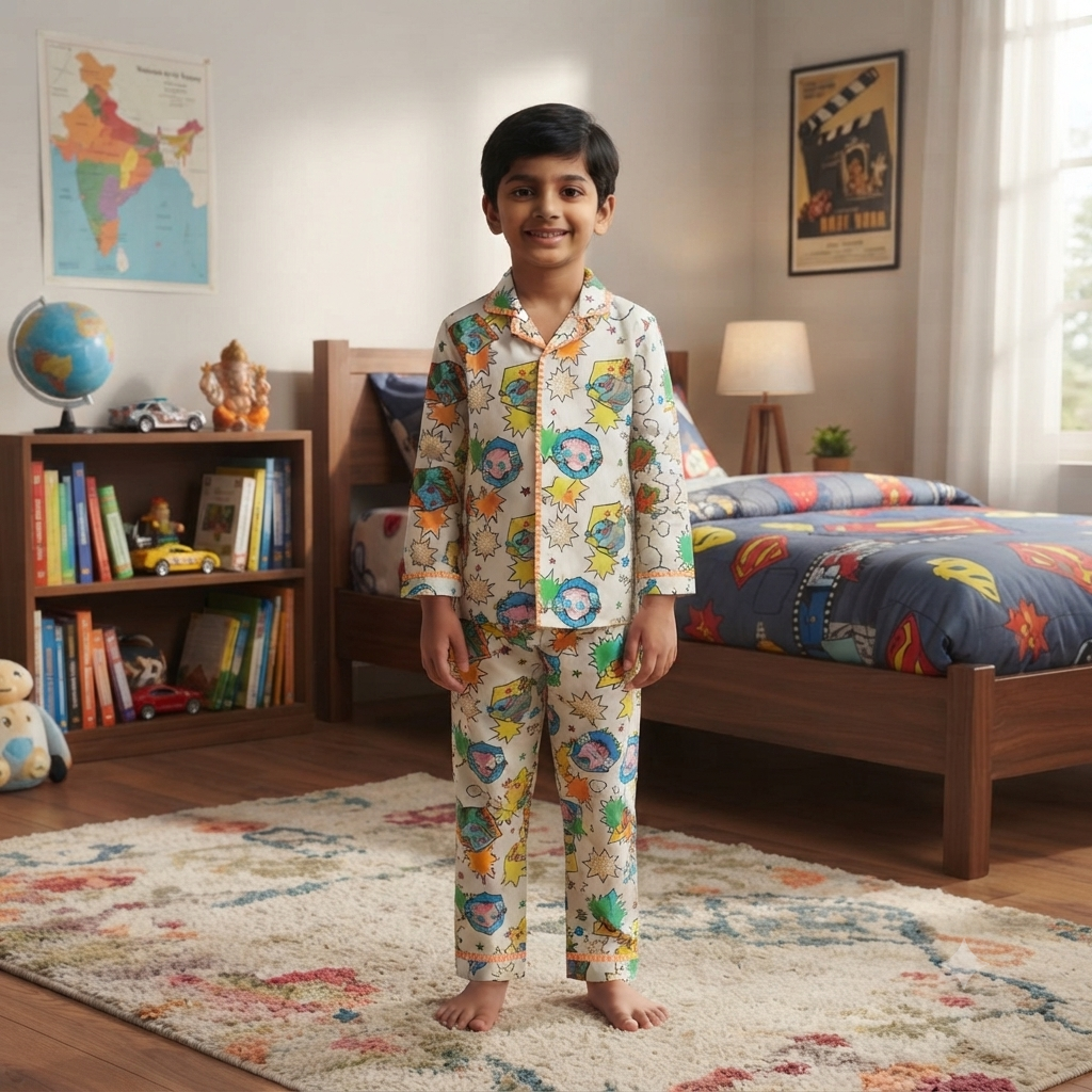 Pokemon Printed Night Suits