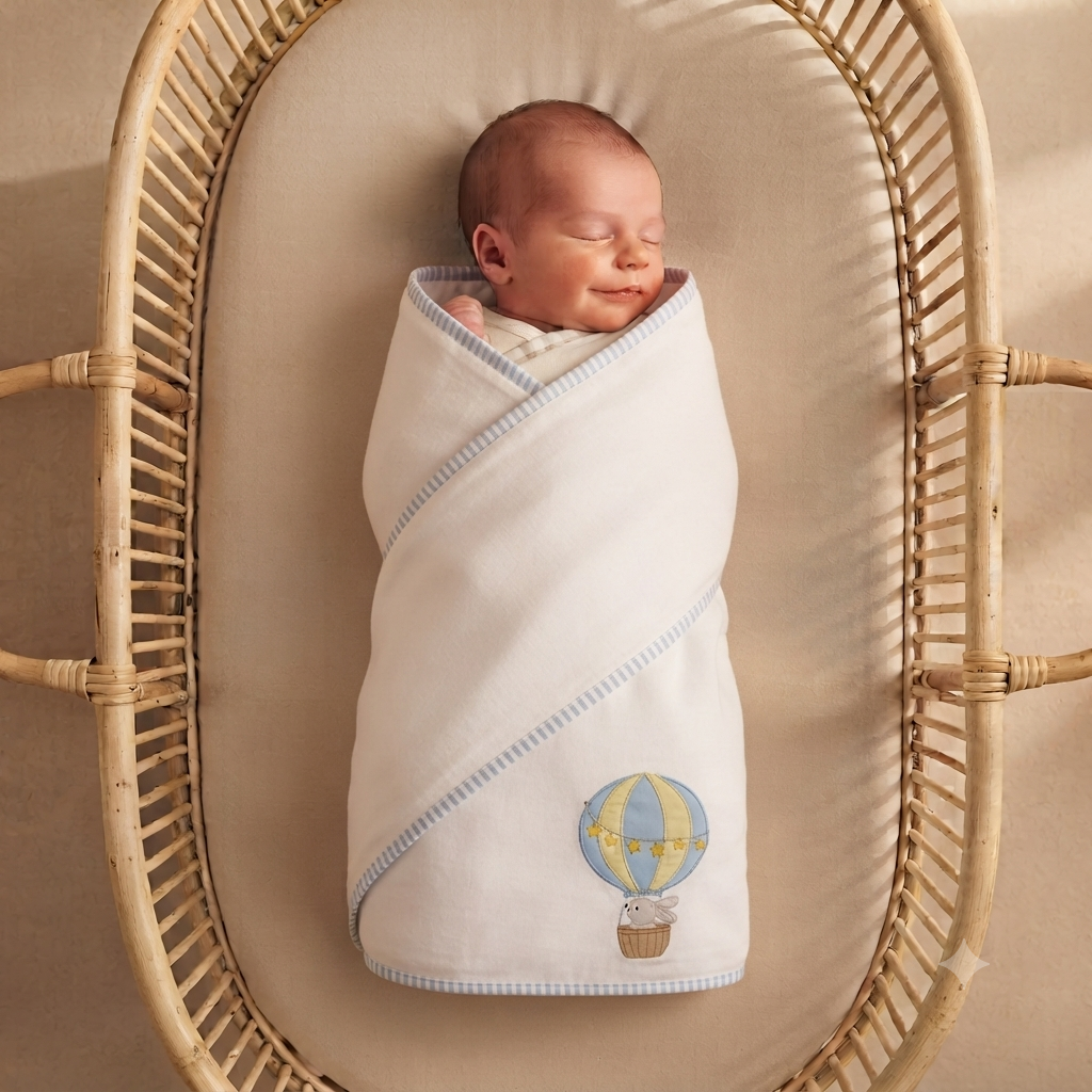 Hot Air Balloon Cotton Wrap Sheet