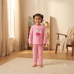 Peppa Light Pink Fleece Night Suit