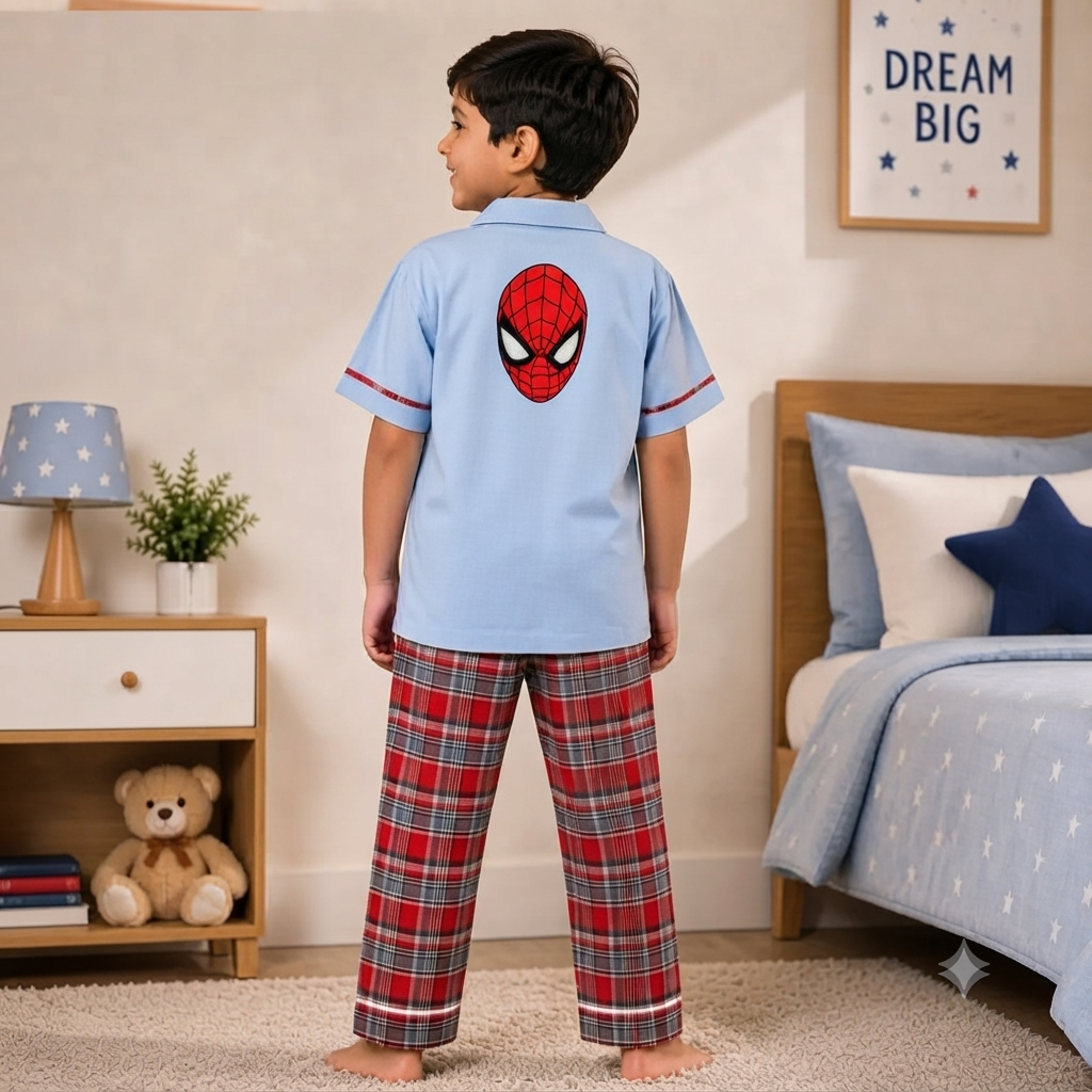 Spiderman Cotton Night Suit