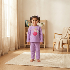 Peppa Lilac Fleece Night Suit
