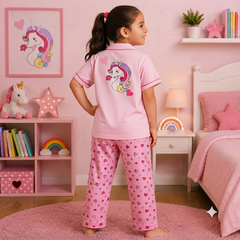 Rainbow Unicorn Cotton Night Suit