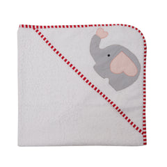 Grey Elephant Infant Hooded Towel