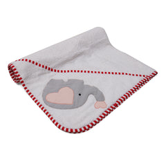 Grey Elephant Infant Hooded Towel