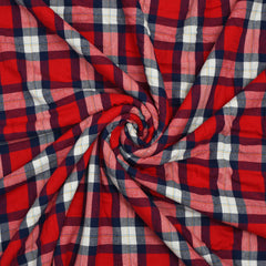 Red and Black Check Sherpa Blanket